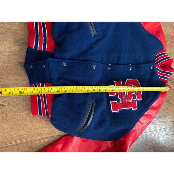 Vintage Men’s Mecca Varsity Jacket Red/Blue Size Large Wool - Picture 2 of 5